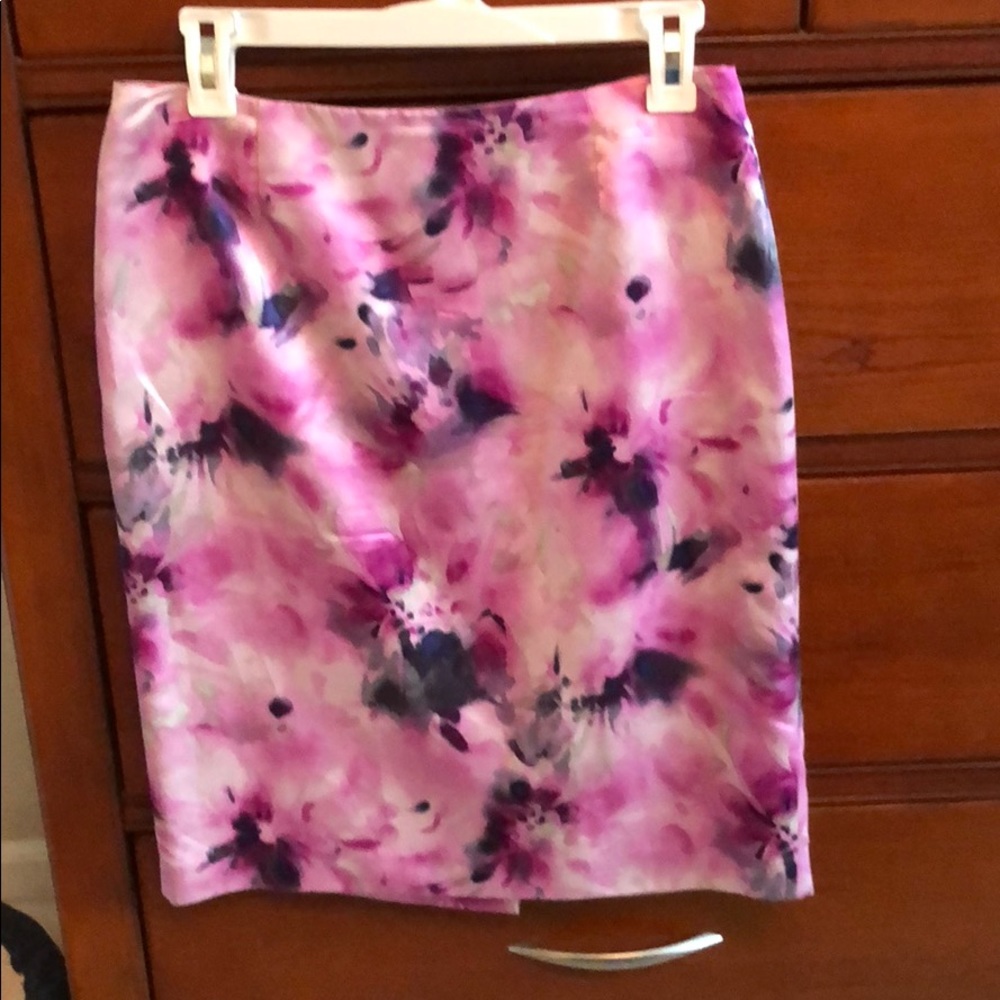 Silk/cotton skirt